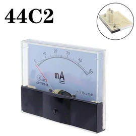 호환 44C2 1mA 2mA 5mA DC 전류계 아날로그 테스트 미터 기계식 헤더 [05 10mA] Compatible 44C2 1mA 2mA 5mA DC Current Meter Analog Test Meter Mechanical Header [05 10mA]