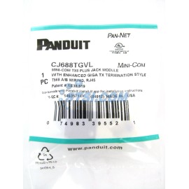 Panduit GENIUNE Panduit CJ688TGVL Cat6 Mini-Com Jack Module, Violet ~STSI