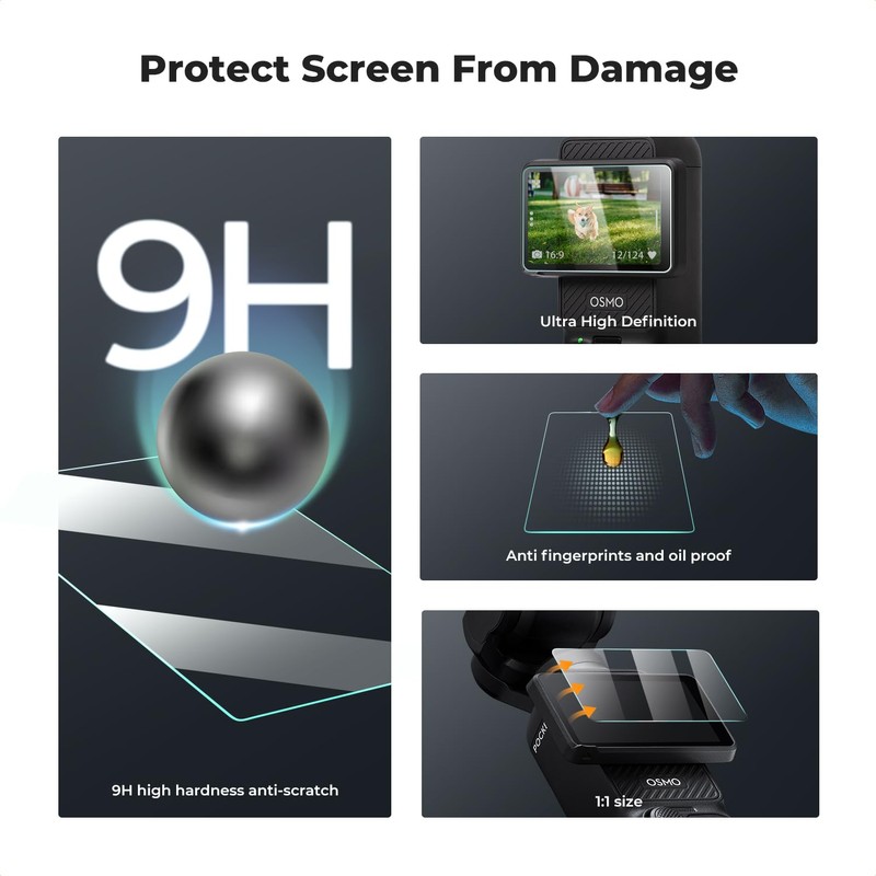 K&F Concept [6pcs Screen Protector for DJI Osmo Pocket 3