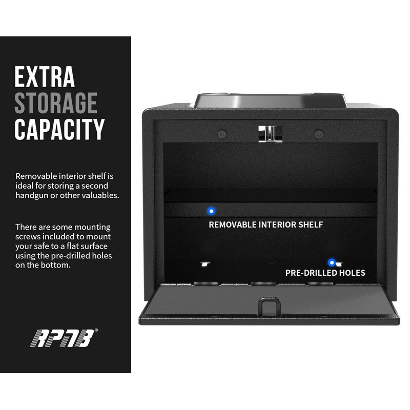 RPNB Gun Security Safe, Quick-Access Firearm Safety Device with Biometric
