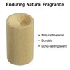 uxcell 2Pcs Wood Essential Oil Diffuser, Teak Finish Cylinder Car