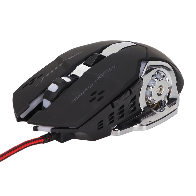 RGB Wired Gaming Mouse Side Key Design 1200DPI RGB Breathing
