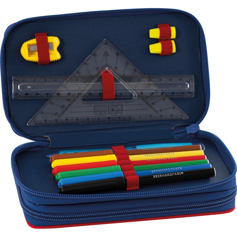 Eberhard Faber 577593 Double Decker Pencil Case with Spider Motif,