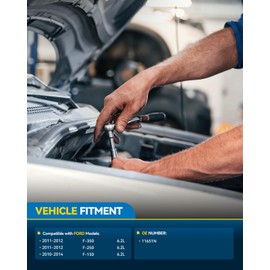 PHILTOP Alternator Compatible with Ford F150 2010-2014, F250 Super Duty 2011-2012, F350 Super Duty 2011-2012, 6.2L, 12V 150A 6-Groove Pulley Clockwise, Replace# FG15S024, FG15S024SP