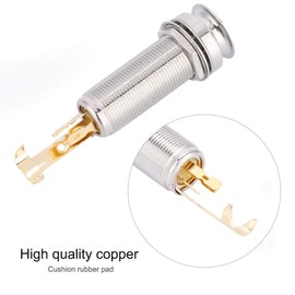 Endpin Jack, Guitar End Pin Jack Copper for Guitar Ukulele (57 mm Length)