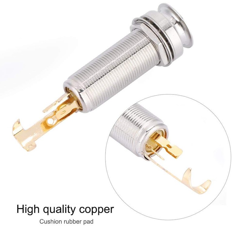 Endpin Jack, Guitar End Pin Jack Copper for Guitar Ukulele