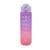 Hydration Water Bottle - Mauve Top, 1 Litre Graduated, BPA