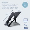 R-GO Riser Document, Laptop Stand with Document Holder, Adjustable Laptop