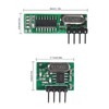 QCCAN 5pcs 433mhz Wireless RF Transmitter and Receiver with Antenna