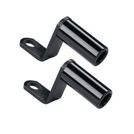 SAMCOS 2 Pcs Black Aluminum Easy Install Multi Holder Clamp Adapter for Motorcycles (Black)