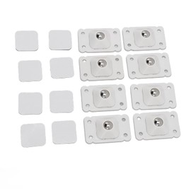 Ball Castors for Furniture, Mini Swivel Wheels, Universal Wheel Made of Stainless Steel Paste, 360 Degree Rotating Sticky Roll for Storage Boxes, Small Furniture, Laptops, Household Appliances (White)