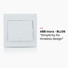ABB Inora 2 Gang Light Switch • 2 Way Premium