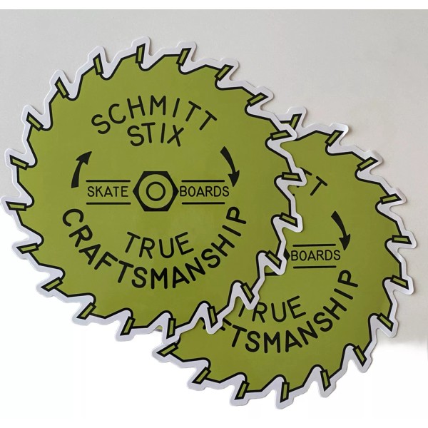 SCHMITT STIX XL 8” VINTAGE SKATEBOARD STICKERS Huf OBEY PLAN
