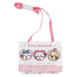 SHOBIDO CW 43454 Chiikawa Multi-Pocket with Shoulder Bag, Size (W x H x H): 5.6 x 4.7 inches (143 x 120 mm)