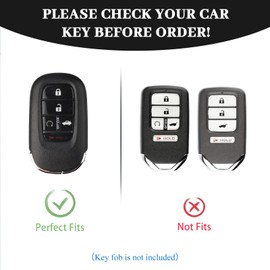 OFF WE GO for Honda Key Fob Cover with Keychain, Soft TPU Full Protector Key Fob Case Shell for 2022 2023 Honda Accord HR-V CR-V Pilot Civic Smart Remote Car Key Accessories (Gold Green)