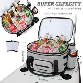 MORXPLOR Waterproof Shell 24 cans Paddle Board Cooler Bag, Sup Deck,Kayak Cooler Bag Accessories