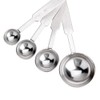 4Pcs Measuring Spoons Set, Premium Stainless Steel Metal Spoon Set,