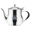 SANQIAHOME Small Stainless Steel Teapot (Silver, 360ml)