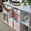 SOCOHOME Fabirc Cube Storage Boxes, 28x28x28cm Foldable Storage Baskets for