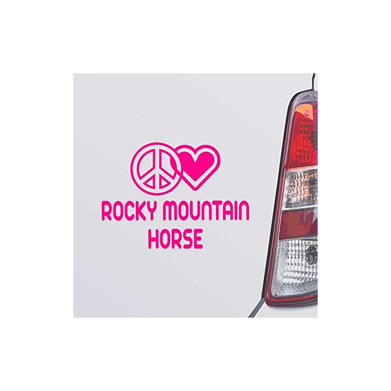 Custom Brother - Peace Love Rocky Mountain Horse Pink Color