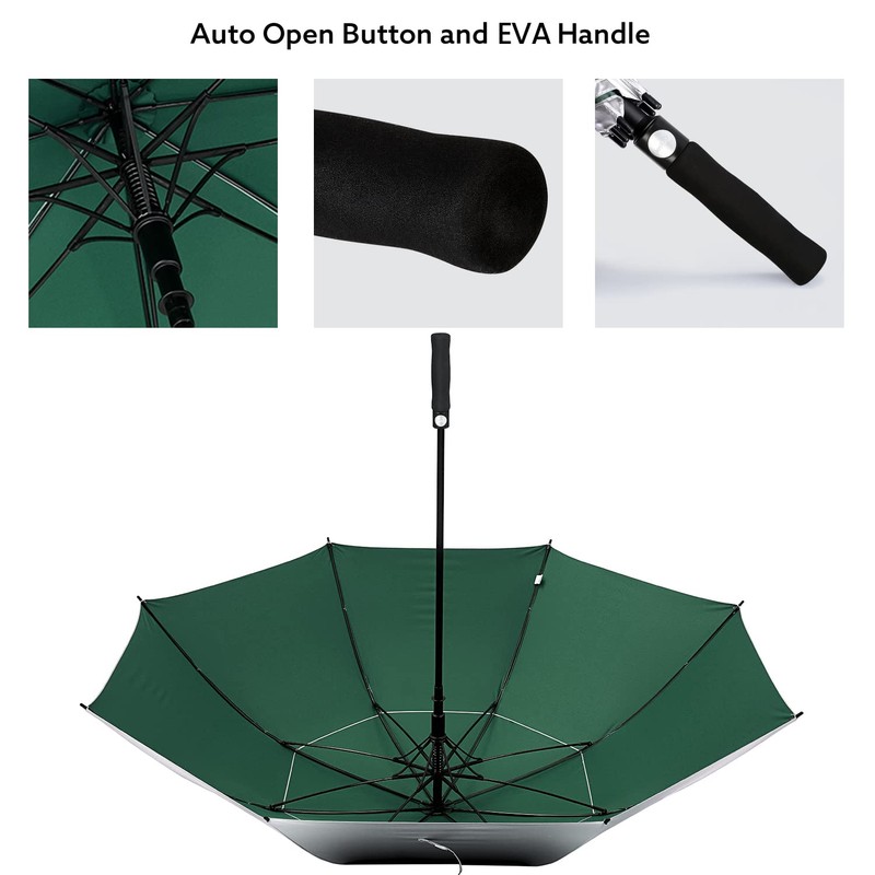 G4Free 68 Inch UV Protection Golf Umbrella Auto Open Vented