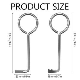 Set of 2 Professional Lock Pick Set, Universal, Universal Key for Room Doors, Made of Stainless Steel Beard Key, Lock Pick Set, Opens Almost Any Door, Locksmith Door Opener Key