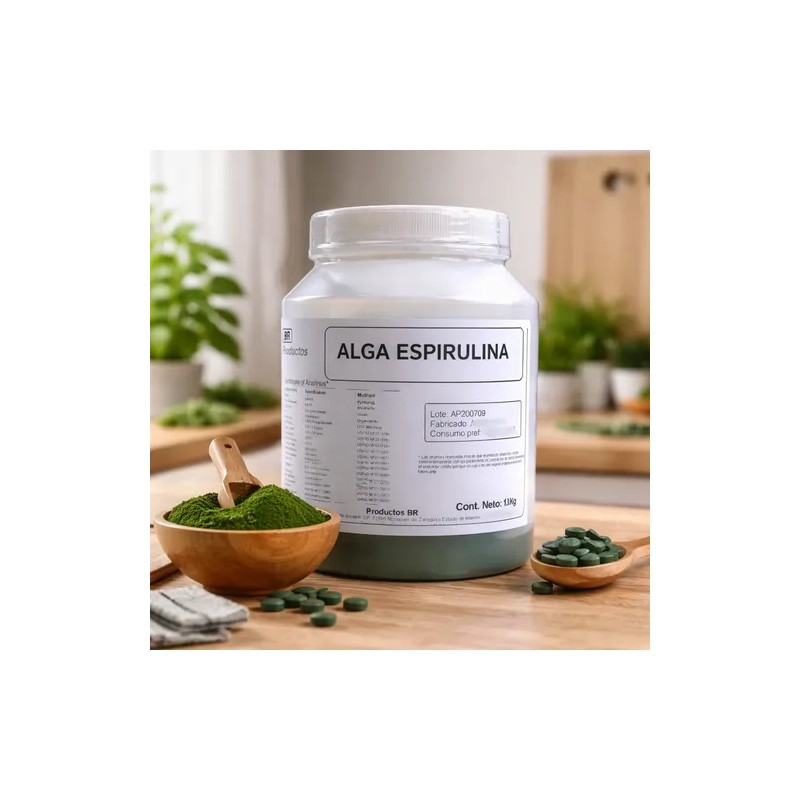 Alga Espirulina En Polvo Bote 1 Kg