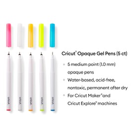 OPAQUE GEL PENS 5 CT