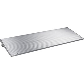 HomeStock City Sleek Adjustable Threshold Wheelchair Ramp 800 Lb. Weight Capacity, 32" L x 12" W x 2" H, Durable, Aluminum, Slip Resistant
