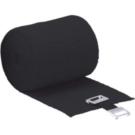 HÖGA lastic Push Switch Black Permanently Elastic Bandage Roll, 8 cm x 5 m Pack of 1 x 0.047 kg)