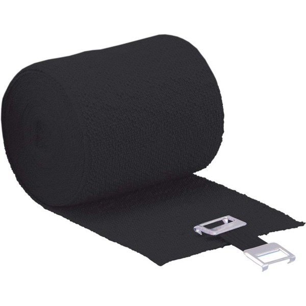 HÖGA lastic Push Switch Black Permanently Elastic Bandage Roll, 8