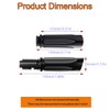 All Black Hand Grips Compatible for Harley Touring Street Road