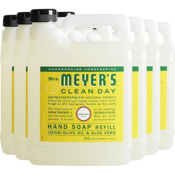 SC Johnson MRS. MEYER'S CLEAN DAY Hand Soap Refill, Honeysuckle,