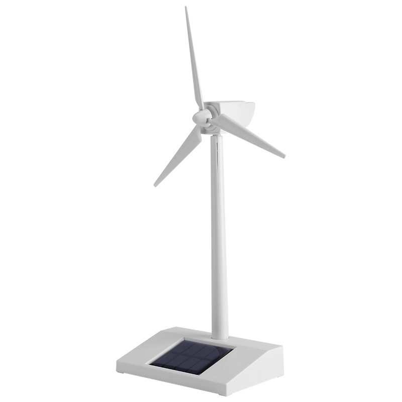 Mini Solar Energy Wind Mill Toy Kids Children Science Teaching