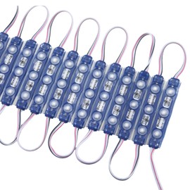 REXTiN Super Bright 200pcs 3 LED Module Blue 2835 SMD Waterproof Decorative Light for Letter Sign Advertising Signs with Tape Adhesive Backside (Blue)