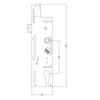 Fullex XL 45mm Backset Multipoint Lock Centre Case Gearbox -