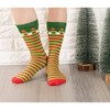 Calcetines de elfo de Navidad, calcetines de rayas para hombres