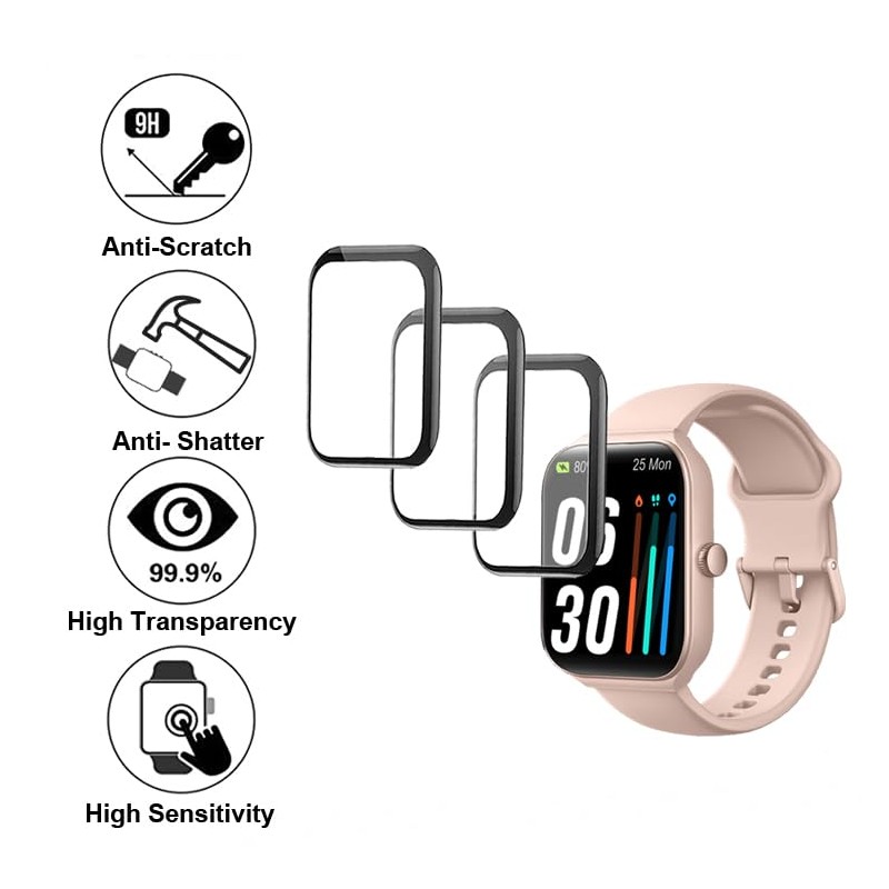 smaate 3D Screen Protector Compatible with VERYFIT IDW16 1.95 inches