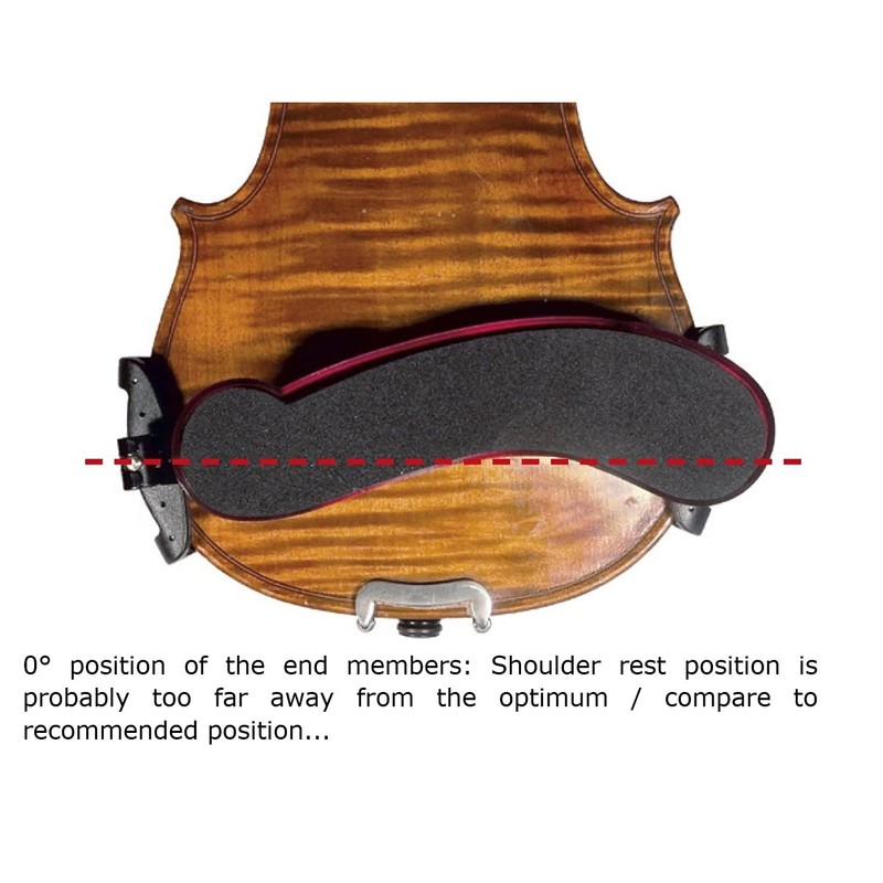 Augustin Viva Flex Shoulder Rest for Violin 1/4-1/8 Pink