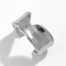 Gold Bangle Bracelets for Women Chunky Gold Bangles Gold Bracelets for Women Non Tarnish Silver Cuff Bracelets Jewelry Gift for Women