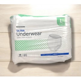 McKesson Adult Disposable Pull on up Underwear Diapers L Heavy Absorbency 18 Ct