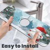 Christmas Gnome Snowflake Kitchen Faucet Suction Pad, 1 Pcs Sink