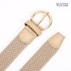 WERFORU Straw Woven Belt Women, C-beige