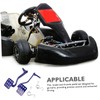 NOLITOY Throttle Pedal Kit Brake Pedal Set for Racing Metal