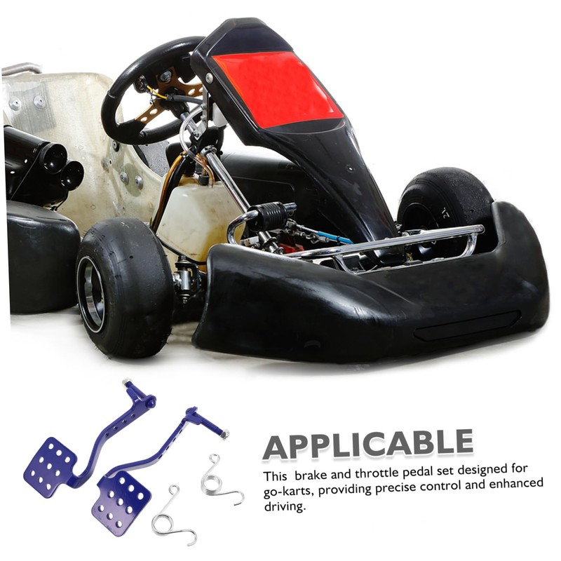 NOLITOY Throttle Pedal Kit Brake Pedal Set for Racing Metal