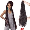 36" Super Long Goddess Faux Locs Crochet Braids Hair Extension