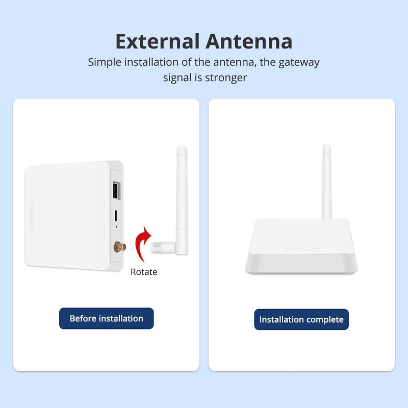 BENEXMART ZigBee Hub/puerta de enlace con cable, Zigbee Hub conexión