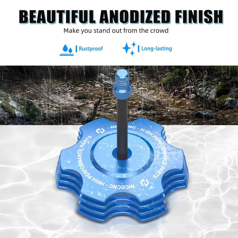 NICECNC Aluminum Fuel Tank Cap with Tube Compatible with Yamaha