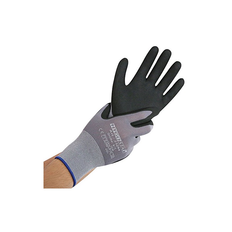 Hygostar Ergo Flex M Nitrile Work Gloves, 12 Pairs