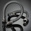 DVGW tested flexible hose 3/8 inch nut x 3/8 inch